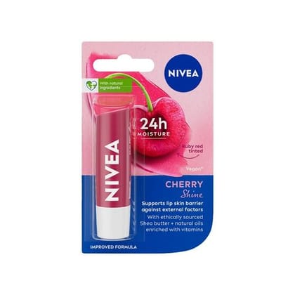 Nivea Cherry Lip Balm, 4.8 gm Pack