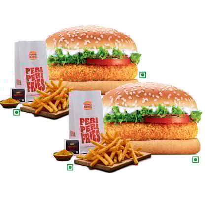 2BK Veggie Burger +2Peri Peri Fries(R)