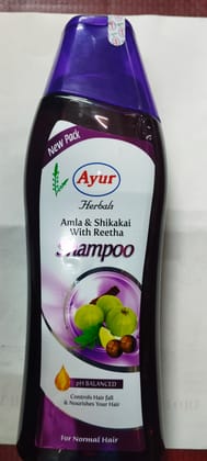 Ayur herbal Amla shikakai with Reetha shampoo 500 ml