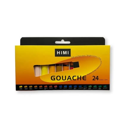 HIMI - Gouache Paint Tubeset - New Generation - 12 Ml Tubes- 24 Colours