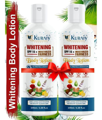 KURAIY Body Lotion skin whitening Moisturizing Body Lotion skin lightening Lotion Pack Of 2