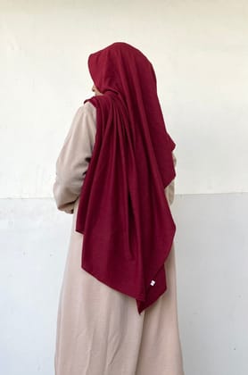 Malaysian Cotton Hijab - Cherry-Cherry