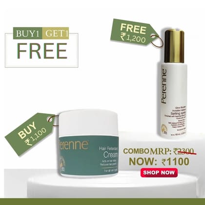 Combo_15 Kiro Fav Combo Buy Hair Retardant Cream Get Free Makeup Setting Spray