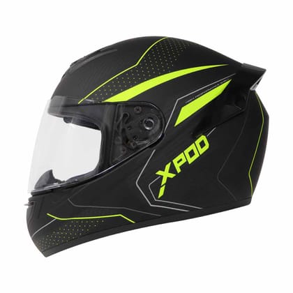 TVS Racing XPOD Blistering Black Neon Line Helmet-L