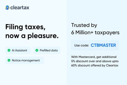 Cleartax Mastercard Additional Offer