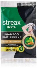 STREAX INSTA SHAMPOO HAIR COLOR BLACK