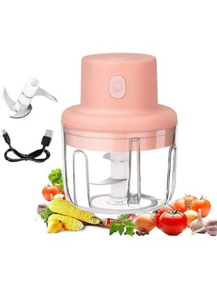 Gupta And Sons USB523 Pink Electric USB Portable Chopper 250W