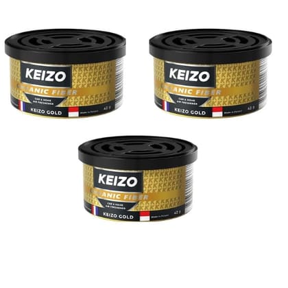 KEIZO Organic Fiber Gold  Pack of 3