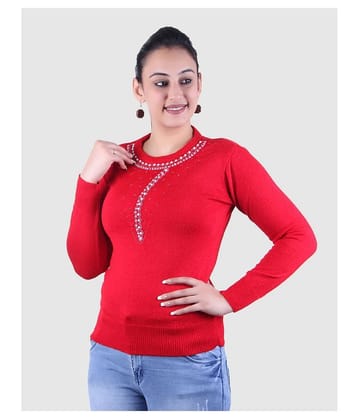 Ogarti Woollen Red Pullovers - 2XL