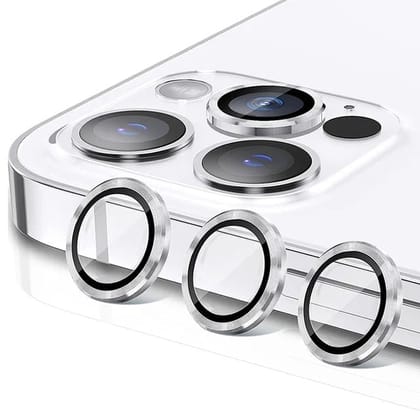 iPhone Camera Lens Kit Protector-iPhone 15 Pro ( Silver )