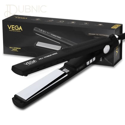 Vega Professional Pro Titanium Magic Hair Straightener - 30mm Wide Plates, Argan Oil Infused, Adjustable Temperature (160°C-240°C), LCD Display, 60 Min. Automatic Shut