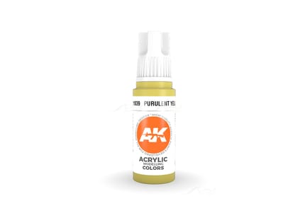 Purulent Yellow 17ml AK Interactive acrylic color AK11039