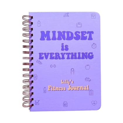Fitness Journal - Mindset is everything | Purple | 3 months