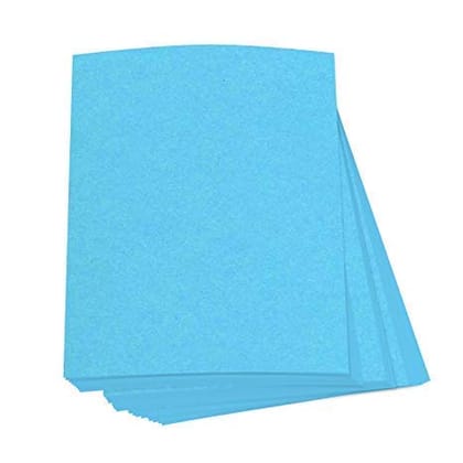 A4 Size Sky Blue Color Paper (100 Sheets Each Colour, 75 Gsm) - Pack Of 100 Sheets