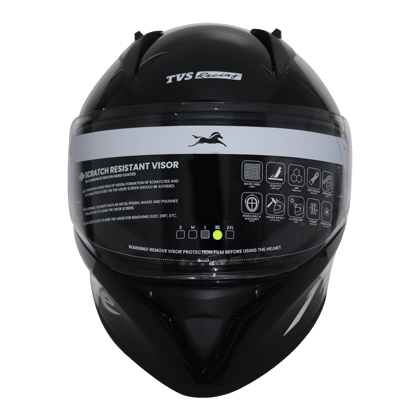 TVS Racing Apache themed Full face Helmet Black & Red M