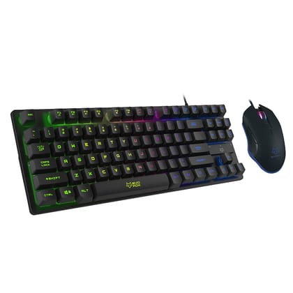 Amkette 432 EvoFox X-Team Gaming Wired Keyboard  Mouse-Black