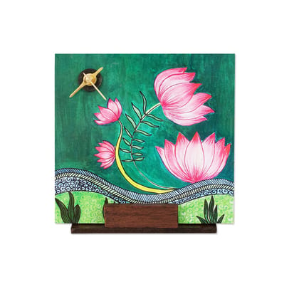 Lotus Table Clock