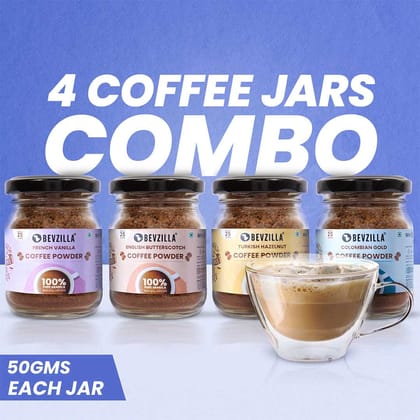 50GM x 4 Flavoured Coffee Jars