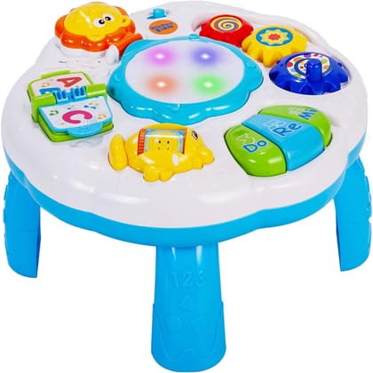 Spot Hunt Baby Activity Table Baby Musical Learning Toy 6 to 12-18 Months Old Boy Girls Activity Center for Toddlers 1-3 Year Olds.Size 12.2 x 12.2 x 7.3 Inches