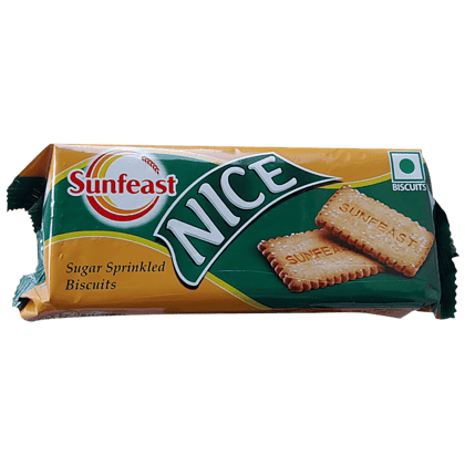 Sunfeast Nice - Sugar Sprinkled Biscuits, 142.8 g Pouch