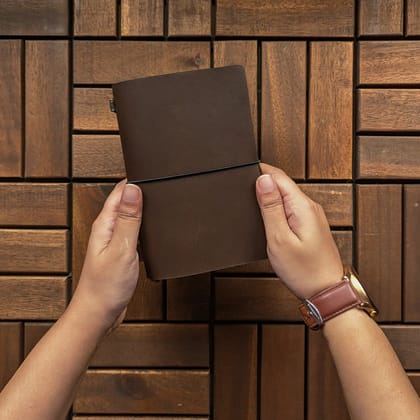 Coco Brown TBC Travellers Journal | A6-Leather Cover Only