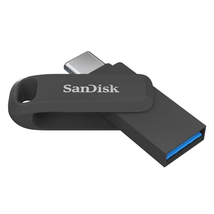 SanDisk Ultra Dual Drive Go C3 64GB USB3.0 Type C Pendrive for Mobile- Black 