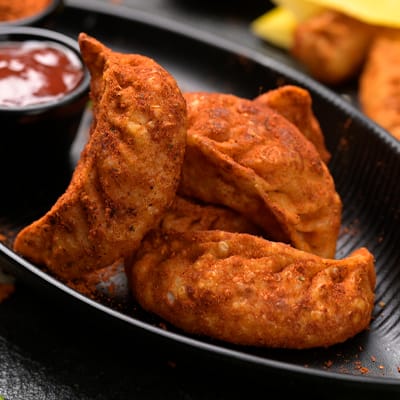 Chatpata Paneer Fried Peri Peri Momo