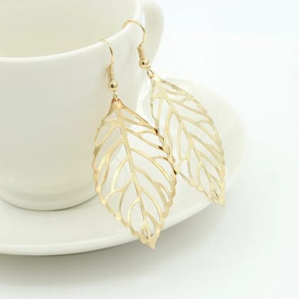 Series Metal Leaf Earrings Earrings Earrings Jewelry-Gold