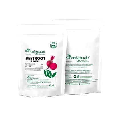 Kerala Naturals Beetroot (Beta vulgaris rubra) Powder 100 gm (Size - 100gm) by Kerala Naturals
