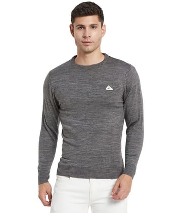 Monte Carlo - Grey Woollen Blend Mens Regular Fit Pullover Sweater ( Pack of 1 ) - None