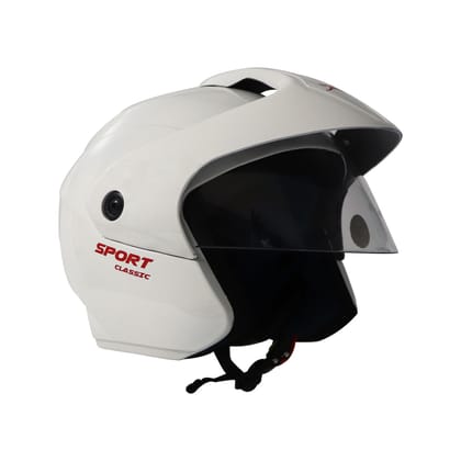 TVS Helmet Half Face White L