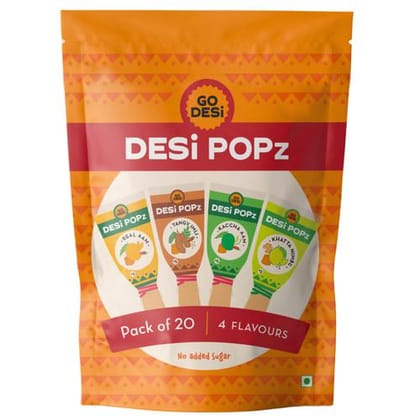 Go Desi Desi Popz - Tangy Imli , Kaccha Aam, Real Aam, Khatta Nimbu, 160 gm