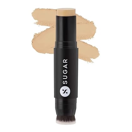 SUGAR Cosmetics Ace Of Face Matte Foundation Stick with Olive Undertone and Inbuilt Brush for Women (25 Macchiato) Matte Finish - 12 g