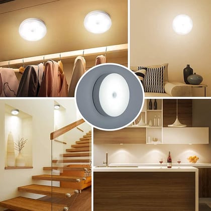 MILONI USA Motion Sensor Light for Home with USB Charging Wireless Self Adhesive LED Magnetic Motion Activated Light Motion Sensor Rechargeable Light for Wardrobe Bedroom Stairs (1)