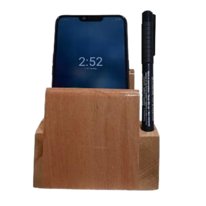 Shayona Wooden Mobile And Pen Stand, For Office Desktop DW 6059