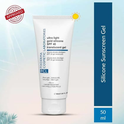 FCL Silicone Matte SPF 40 Sunscreen Sensitive and Acne Prone Skin For Men and Women-50ml