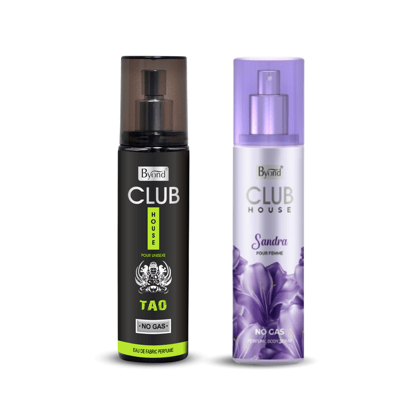 Byond Club House No Gas Deodorant, Perfume Body Spray, Long Lasting Perfume for Men and Women 24 Hour ( Tao And Sandra )