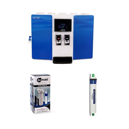 Bepure 4G Annual Filter Change Kit ( RO or UV) + RO Membrane-Filter Kit with Alkaline Cartridge