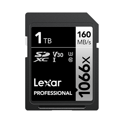 Lexar Professional 1TB 1066x SDXC UHS-1 SD Card For Camera V30 LSD106601TG-BNNNG