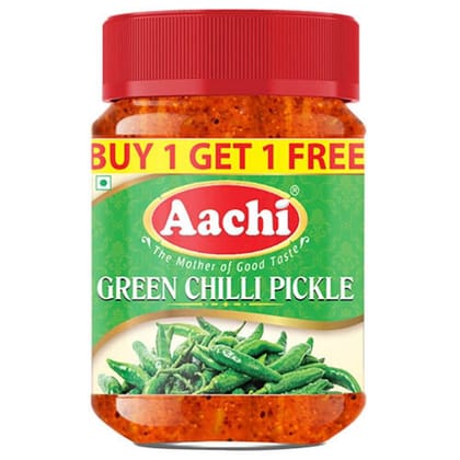 AACHI GREEN CHILLI PICKLE 200G