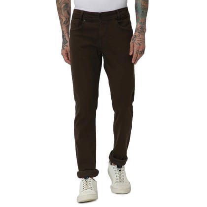 Mufti Olive Super Slim Fit Superstretch Coloured Jeans