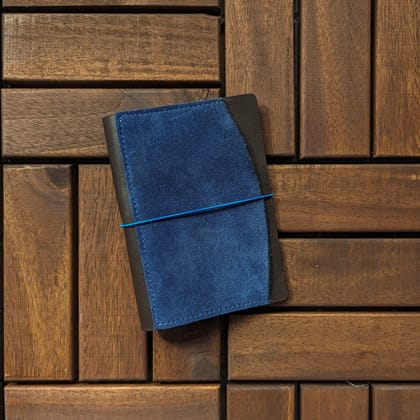 RS // Mocha Brown w/ Blue Suede TN Journal Cover - Passport