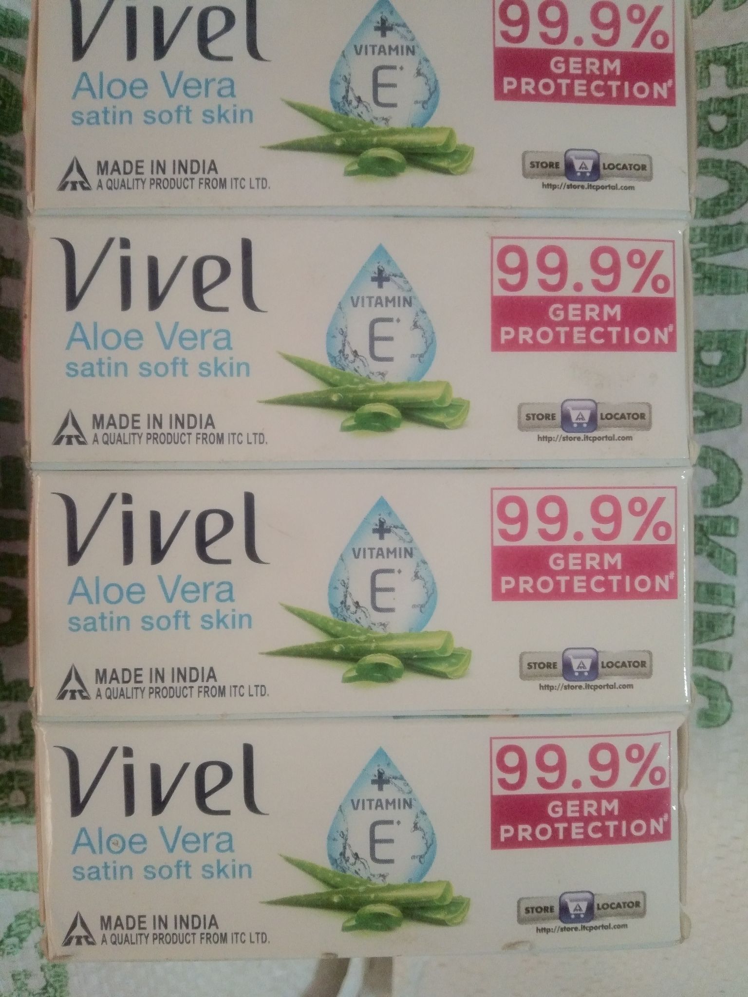 Vivel aloe vera satin soft skin soap 100gm 3+1