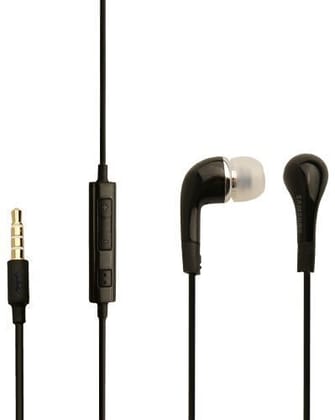 Celljoy Orginal Ehs64 Wired Earphone with Mic Wired  (Black, In The Ear)