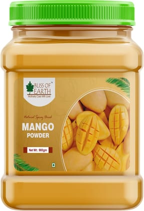 Bliss of Earth Mango Powder - Natural Spray Dried king of fruits Vitamin A,C,K Rich Nutrition Drink, 900 gm