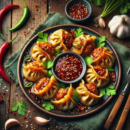 Chicken Schezwan Momos