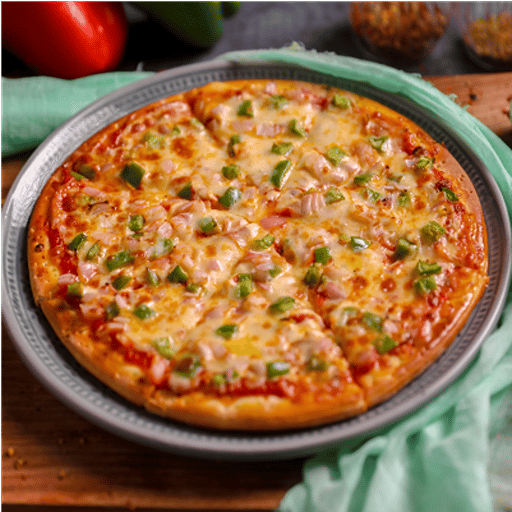 Cheese Capsicum Onion Pizza (Thincrust 10 inch)