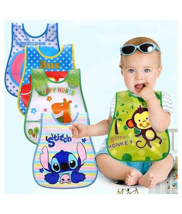 TOTAL HEALTH Assorted PVC Bibs - Set of 4