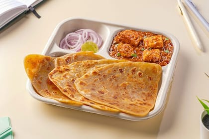 Paneer Tikka Masala Paratha Lunchbox