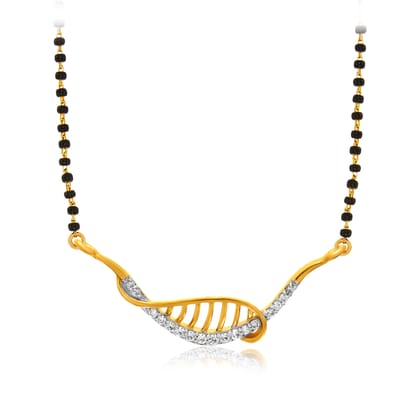 Senco Gold Musical Notes Diamond Mangalsutra